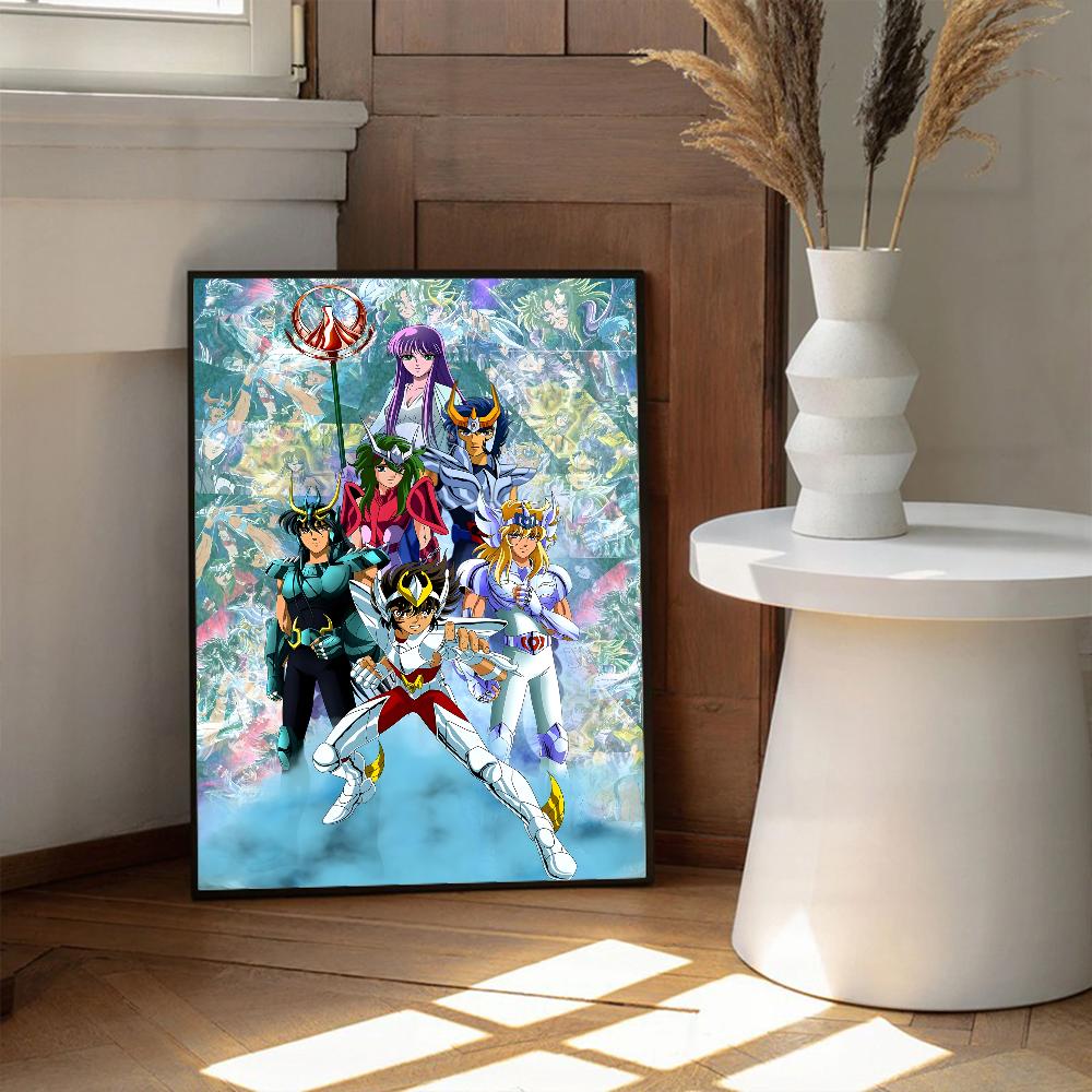 Saint Seiya Whitepaper Poster Waterproof Paper Sticker Coffee House Bar Aesthetic Art Wall Painting