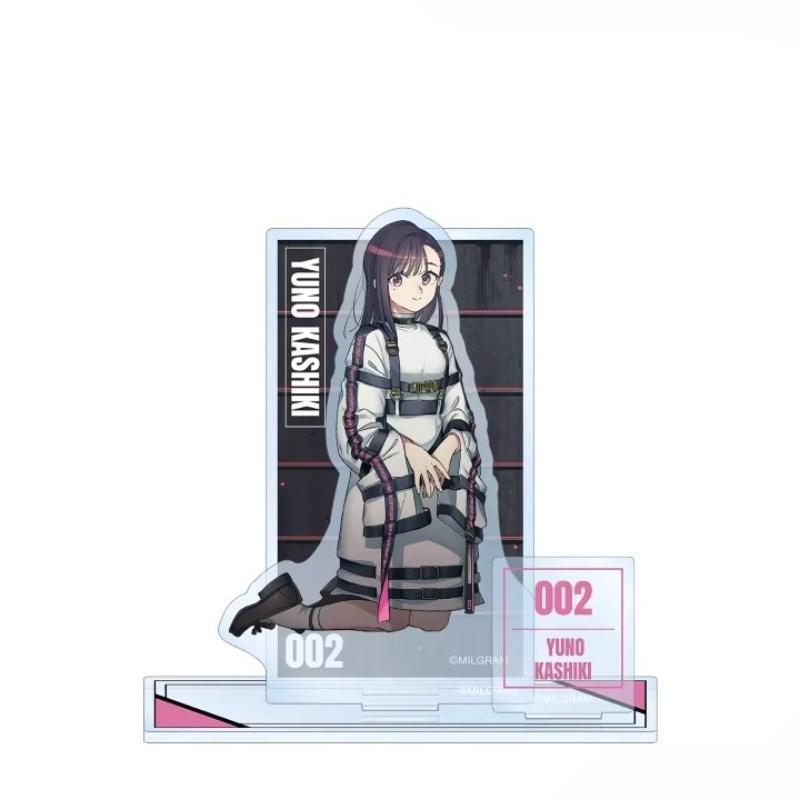 Game MILGRAM Acrylic Stand Doll Anime Mikoto Mahiru Haruka Shidou Es Amane Kazui Yuno Figure Model Plate Cosplay Toy for Gift