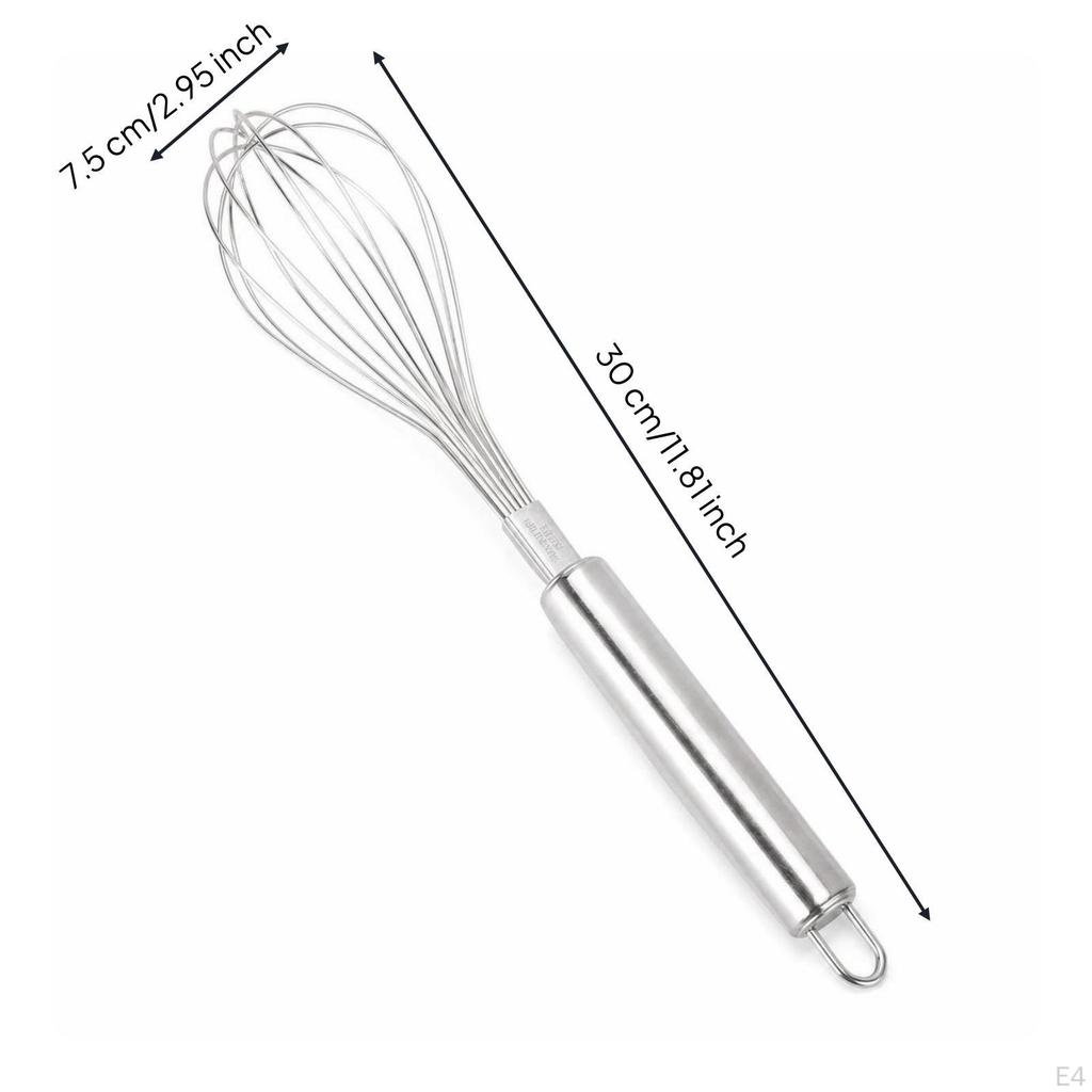 Stainless Steel Whisk FoodGrade Balloon Handheld Egg Beater for Culinary Creators, Home Cooks,