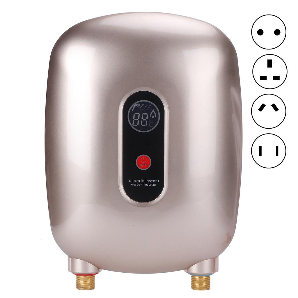 Electric Hot Water Heater 0.04-1.2MPa Instant Water Heating Tankless Heater 35-55°C Temperature Control
