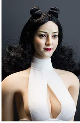 Figura de ação em escala pele branca pérola C asiática sexy fofa beleza cabeça e roupas não [TOYBARJAPAN] 1/6 (corpo incluso)