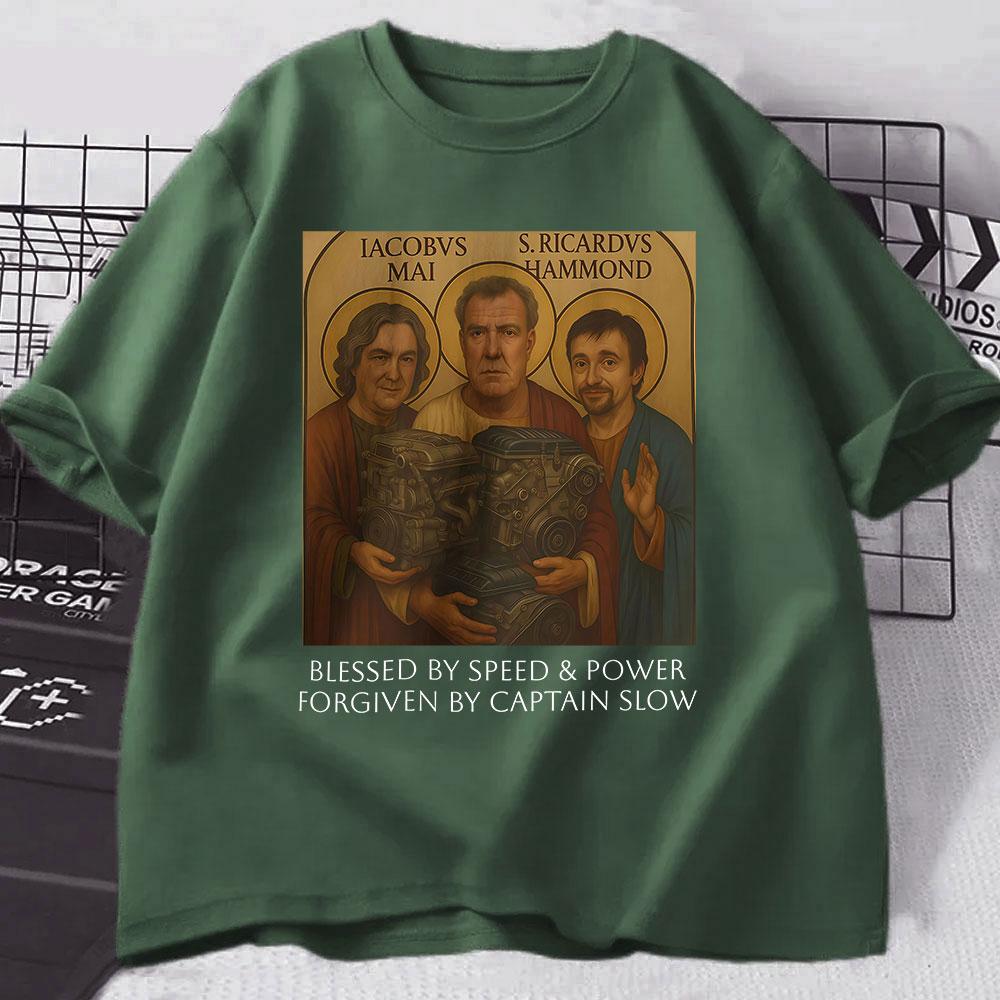 Gear Holy Trinity T-shirt Jeremy Clarkson Hammond May Tribute T Shirt The Grand Speed Power Church Funny Car Enthusiast Gift Tee