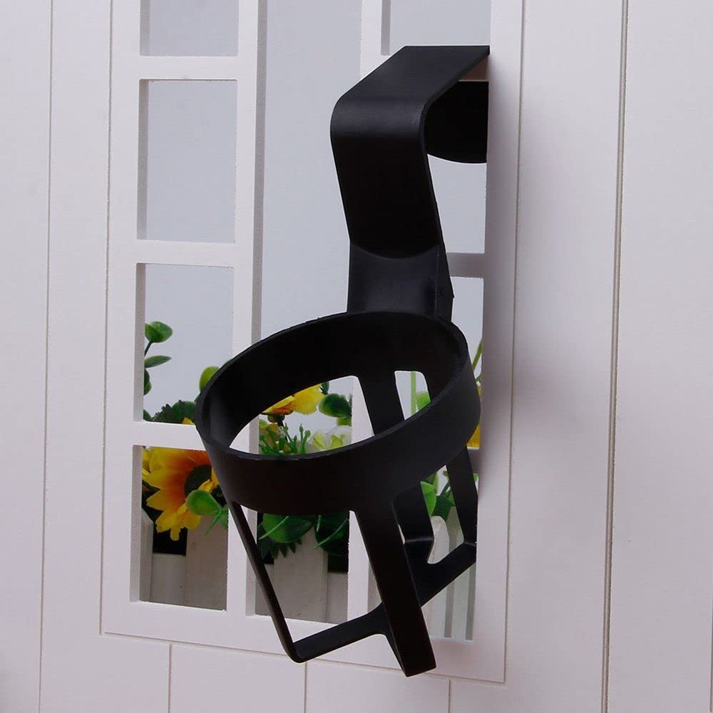 Car Drink Door Mount Cup Holds and Easy Lightweight Holder, Type, Holder, Drinks, Cans, Bottles, Stable, Installation, (Black)