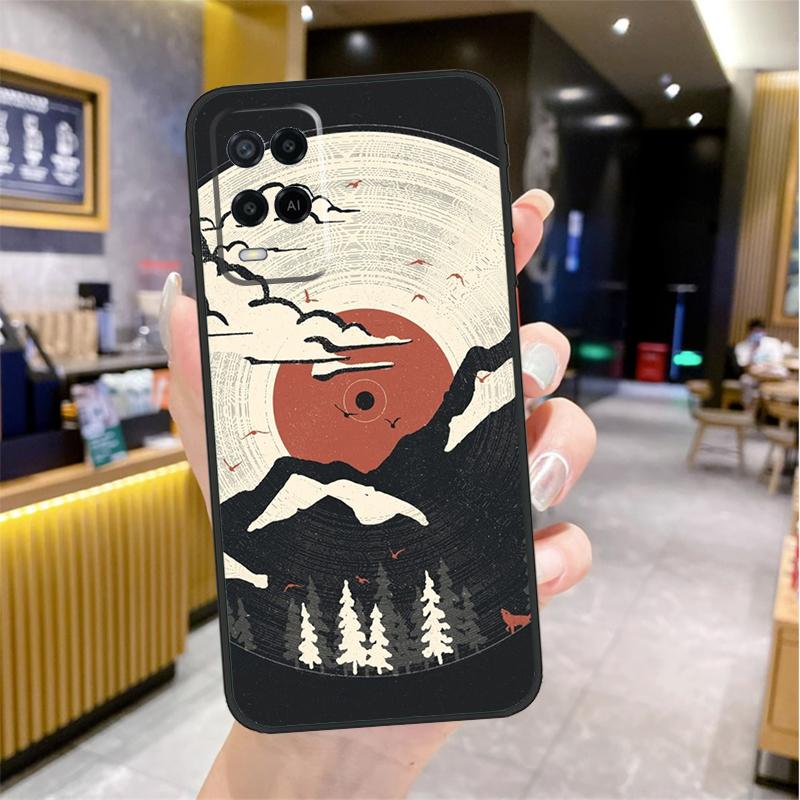Japanese art Mount Fuji Case For Oppo A96 A76 A16 A17 A18 A60 A80 A40 A38 A58 A78 A98 A94 A74 A54 A15 A57 A77 A5 Pro