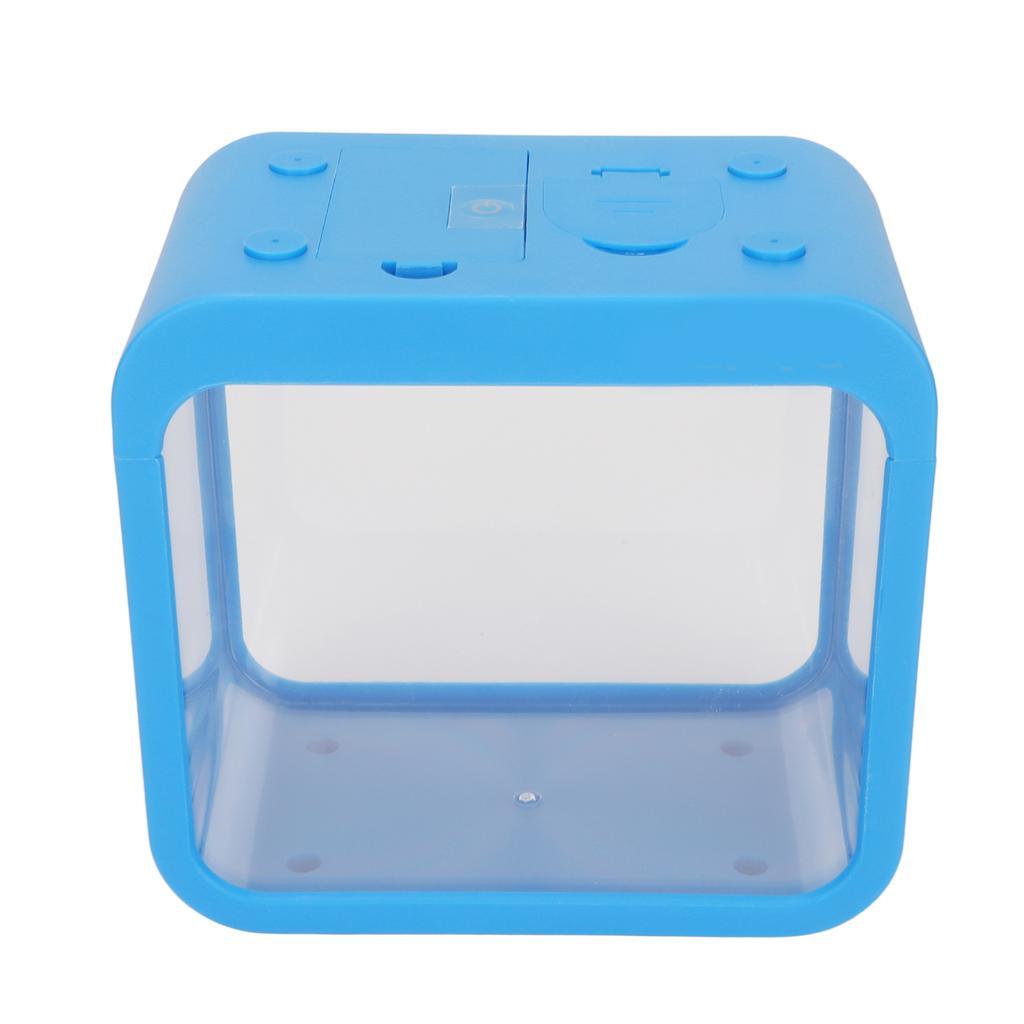 Mini Fish Tank with LED Light Detachable Aquaponic Betta Fish Tank for Office Home Desk Decoration