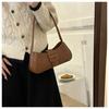 Stylish Minimalist Ins Small Batch Bag Pu Material Street Fashion Shoulder Bag 2023 Winter New Bag