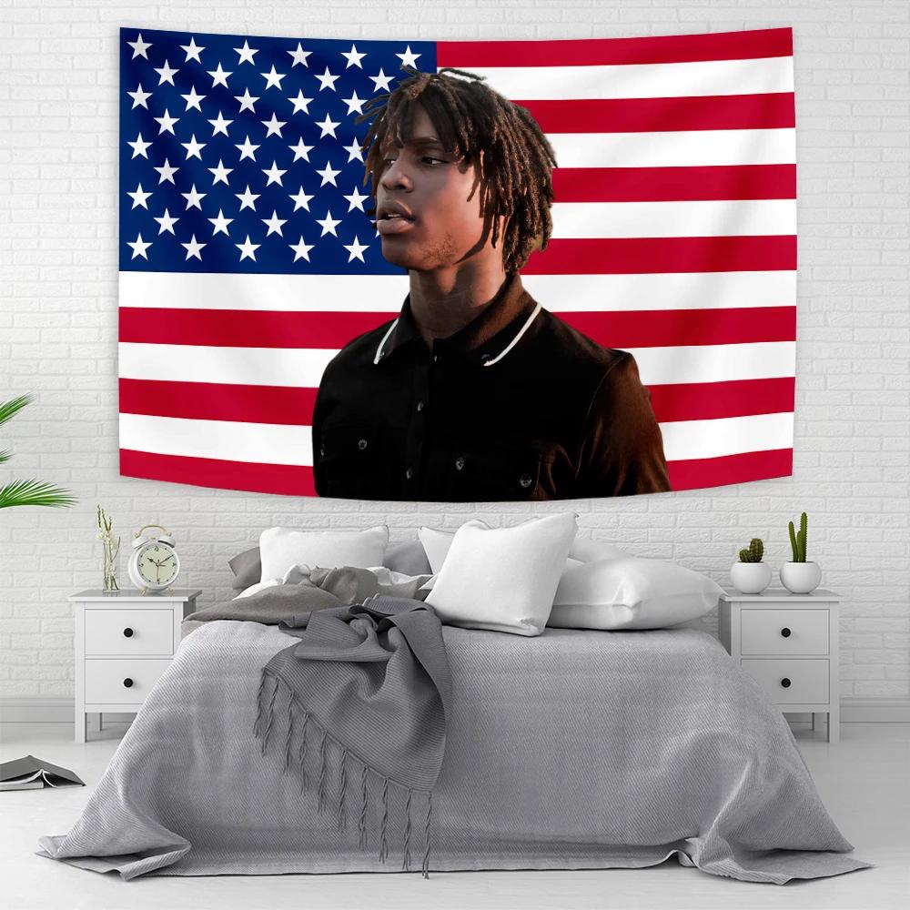 Bandiera americana Chief Keef Nel Giardino dell'Eden Arazzo da Parete Hippie HipPop Rapper Arazzi decorazione stanza estetica