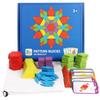 Wooden 155 Piece Puzzle Children Early Education Cognitive Educational Geometric Matching Tangram Puzzle Toy