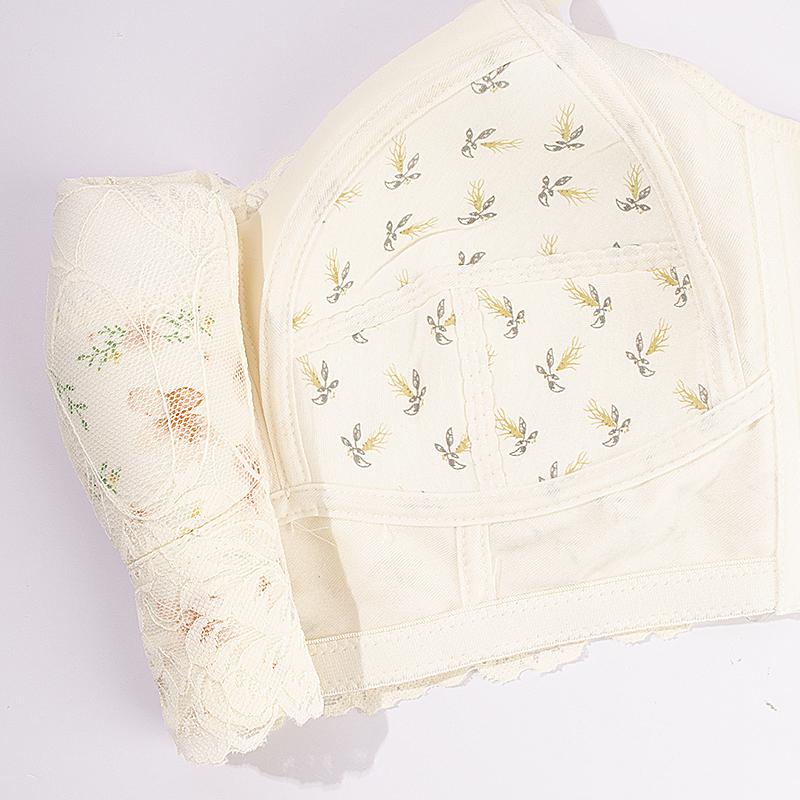 FallSweet Übergröße Unterwäsche Damen Spitze BHs Nahtlose Minimizer Bralettes Weiche kabellose BHs Damen Lingerie 36CD-46CD