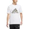 adidas Solid Color Logo Sport Casual Short Sleeve T-Shirt Unisex Tops White HS4394