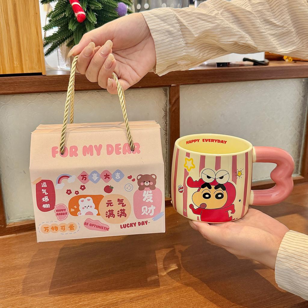 Joint Cup High-Value Ceramic Mug Household Large-Capacity Water Cup For Girls' Birthday Gifts