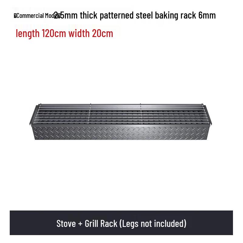 Commercial Thickened Steel Charcoal BBQ Grill