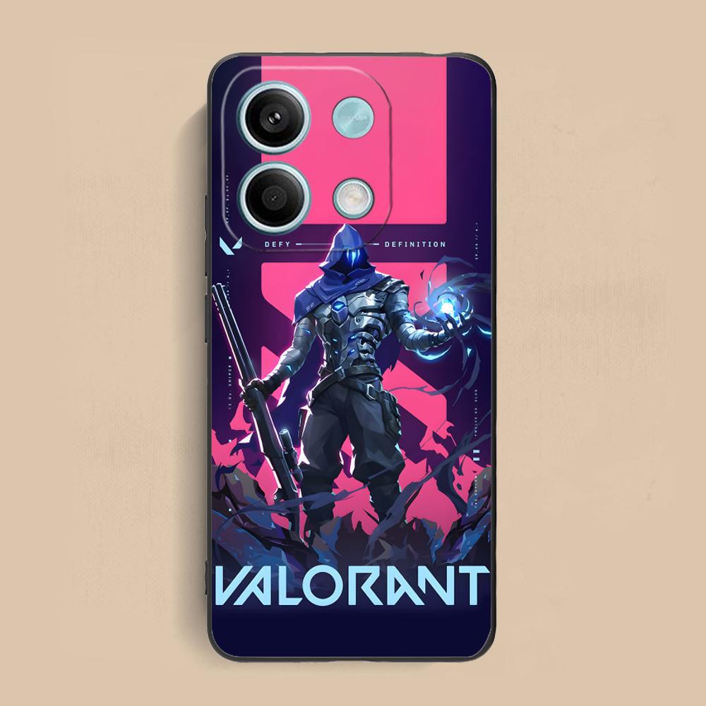 Valo Omen Phone Case for Xiaomi Redmi Note 14 13 12 11 S Pro Plus 4G 5G Soft TPU Shockproof Cover