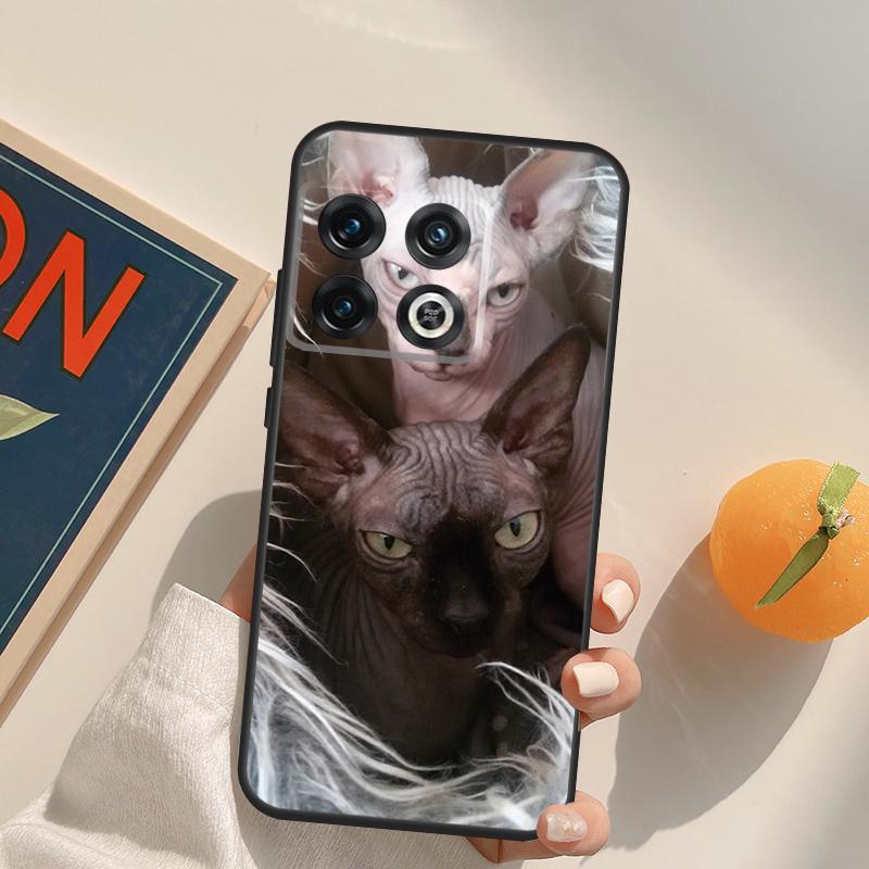 Sphynx Cat Case For OnePlus Nord 5 CE 2 3 4 Lite N20 N30 OnePlus 15 13 12 11 13T 10T 10R 12R 13R Cover