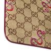Gucci GG Supreme Snake Embroidery Zipper Clutch Women clutch Beige Dark-Brown 818855-FAEAZ-8772