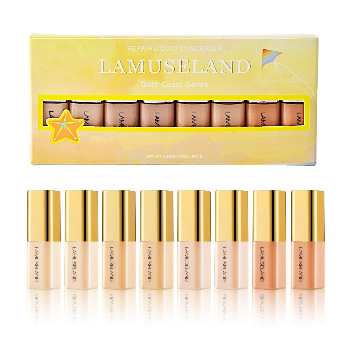 

LAMUSELAND Mini Cute Concealer Liquid, 4 цвета, консилер, скрывает недостатки, легко носить с собой