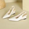 Slope Heel High Heels Women's Empty Wedge Sandals 2026 Summer New French Temperament Pointed Women's Shoes