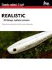 EWE Meixia Crazy Bug Slow Retrieve T-Tail Soft Worm Lure for Bass, Black Pit, Mandarin Fish, Blackfish - Special Killer Artificial Bait