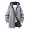 Foreign Trade Men'S Clothing Hooded Medium And Long Chenille Piled Thickened Long-Sleeved Sweater Teen Korean Version Men'S Knitted Sweater