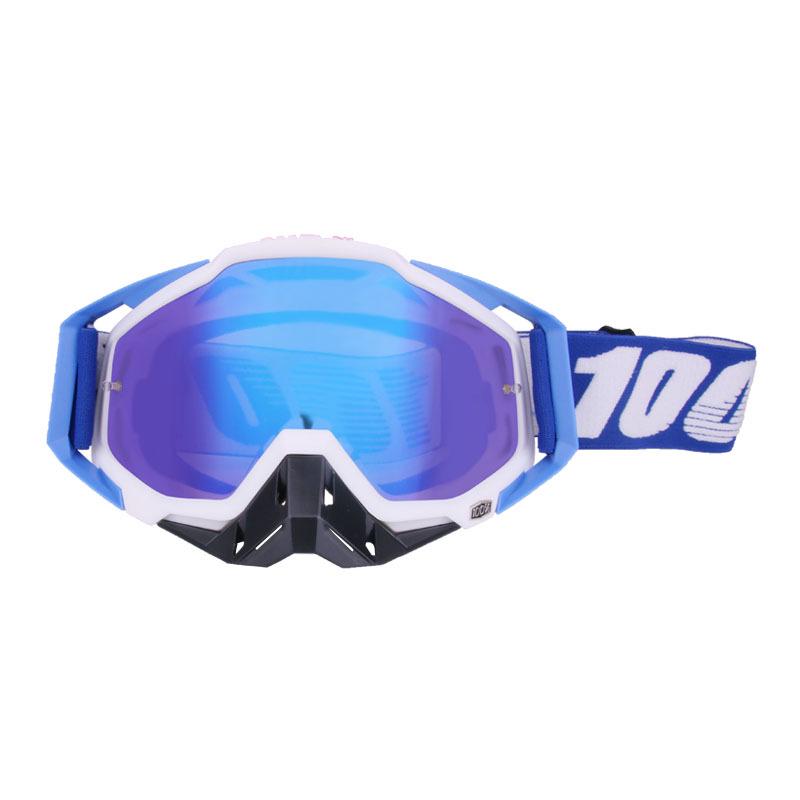 100 Off-Road Motorcycle Goggles with Nose Guard & Windshield Protection for Adults