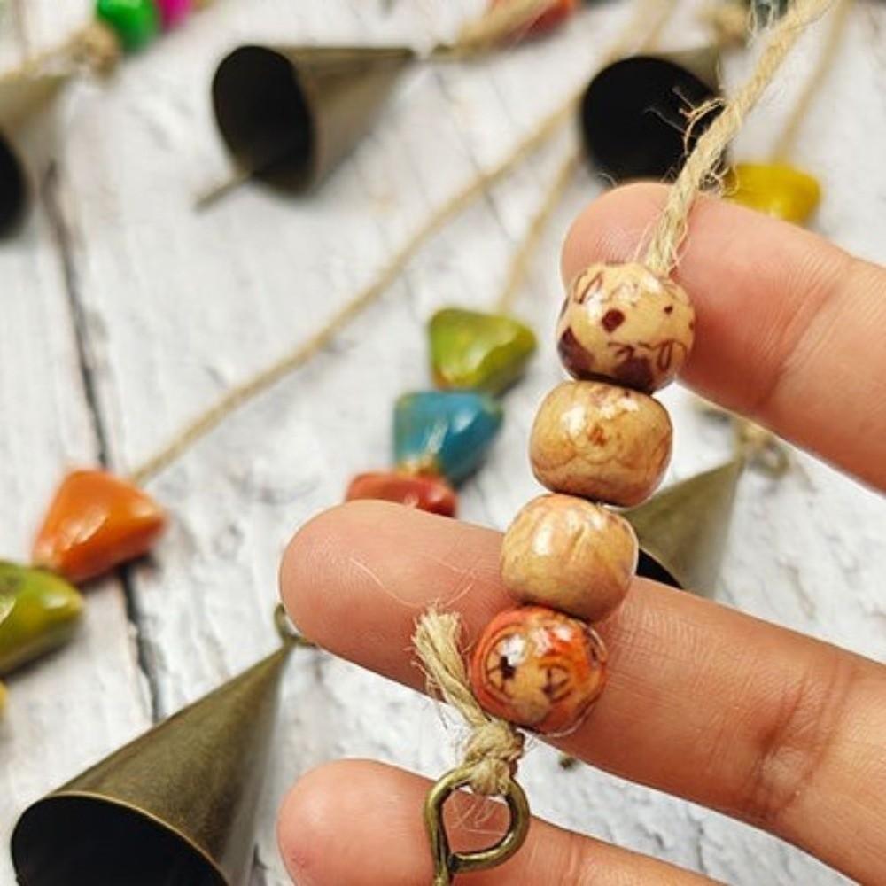 Vintage Bohemia Wind Chime Multicolored Witch Bells Unique Door Hanging Wall Decor