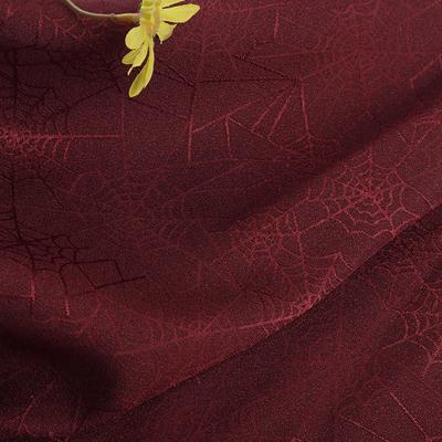 Cloth Art Solid Color Retro Elegant Figured Spider Web Jacquard Fabric DIY Fabric
