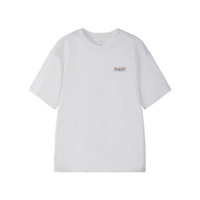 Fashion Casual Breathable Short Sleeve T-Shirt Unisex Tops Chalk-Gray AHSW865-3