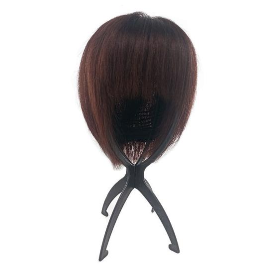Collapsible Plastic Wig Stand Easy Assembly Portable Travel Folding Wig Head Multi-purpose Hat Display Rack Wig Styling Dryer Holder Wig Accessories