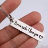 Stainless Steel Laser-Engraved Keychain Pendant Gift