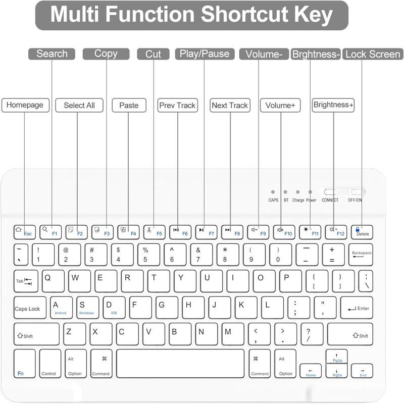 Wireless Bluetooth Keyboard Case IPad Air 11 Inch With Stand Magnetic Shockproof Folio Cover A16 Tablet