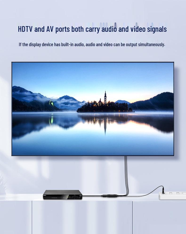 HDMI zu AV Konverterkabel für PC, PS4, TV & Projektoranschluss