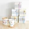 This Elegant 350ml Mug Features a Delicate Floral Design and a Gold Initial It Comes with a Coaster That Doubles As a Lid or Small It Also Comes In a