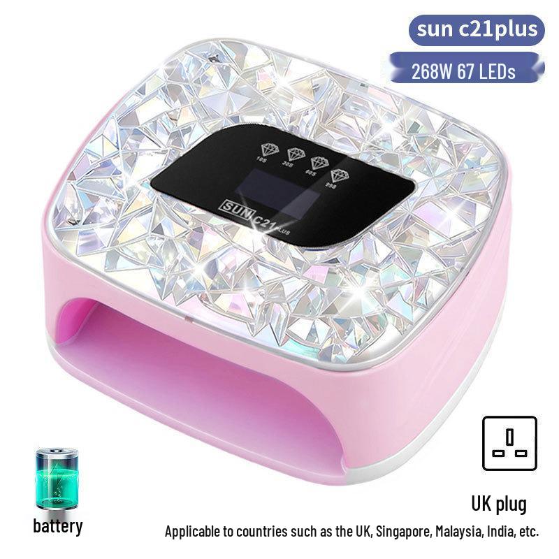 256W High Power UV/LED Dual Light Nail Curing Lamp
