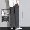 Men's Ice Silk Wide-Leg Pants, Summer Thin Style, 2026 New Versatile Floor-Length Straight Casual Trousers