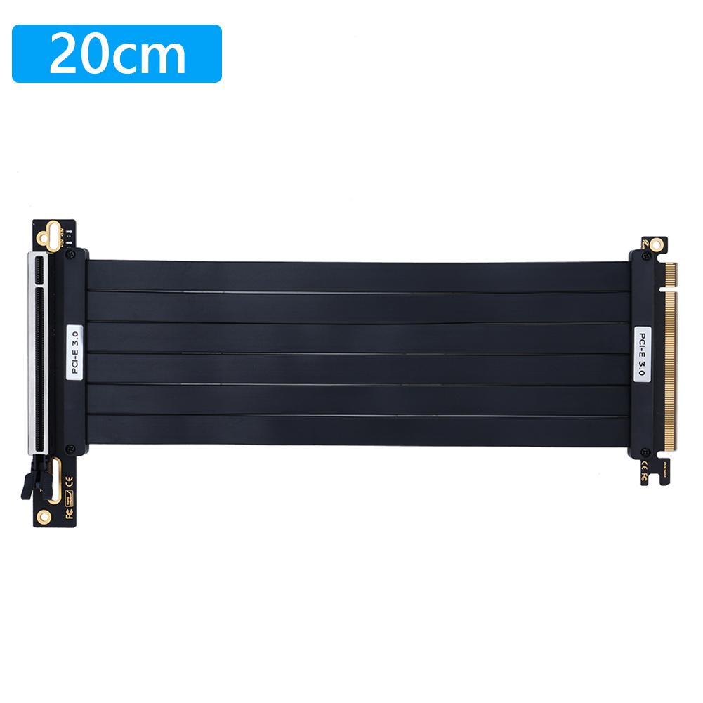 PCIe 3.0 X16 High Speed Flexible Extender Card PCI Express Gen 3 GPU Extension Cord Extension Port 90 Degree Adapter