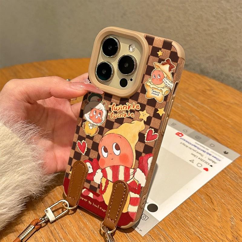 Christmas Scarf Star Man Autumn and Winter Women's Style with Lanyard for Apple 17/Air Phone Case for IPhone 16 Soft