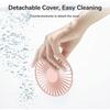 Handheld Fan, 4000mAh Portable Fan, Battery Operated Hand Fan with 3 Speeds for Travel/Commute/Picnic/Office-Pink
