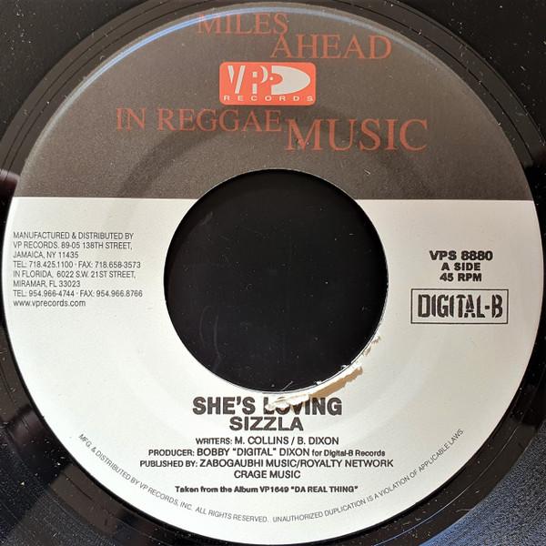 7inch Record SIZZLA - She's Loving VPS8880 VP Records 1999 Jamaica Reggae, Ska & Dub Used