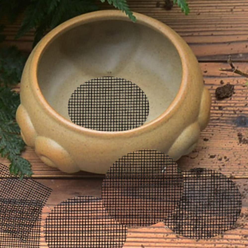 5pcs Breathable Flower Pot Mesh Pad Insect Proof Bonsai Grid Mat Flower Pot Gasket  Flower Pot
