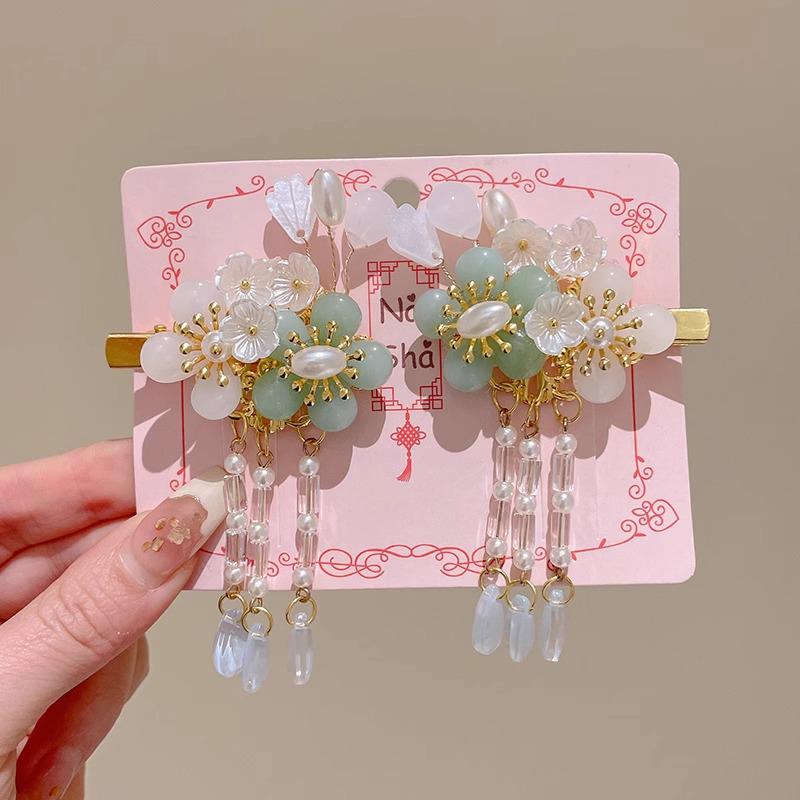 

Детская заколка для волос с кисточками в стиле принцессы Ханфу - Заколка для волос в древнекитайском стиле для детей