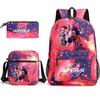 Kpop Dämonenjäger Kinderrucksack mit atmungsaktivem Oxford-Stoff für Schule und Freizeit