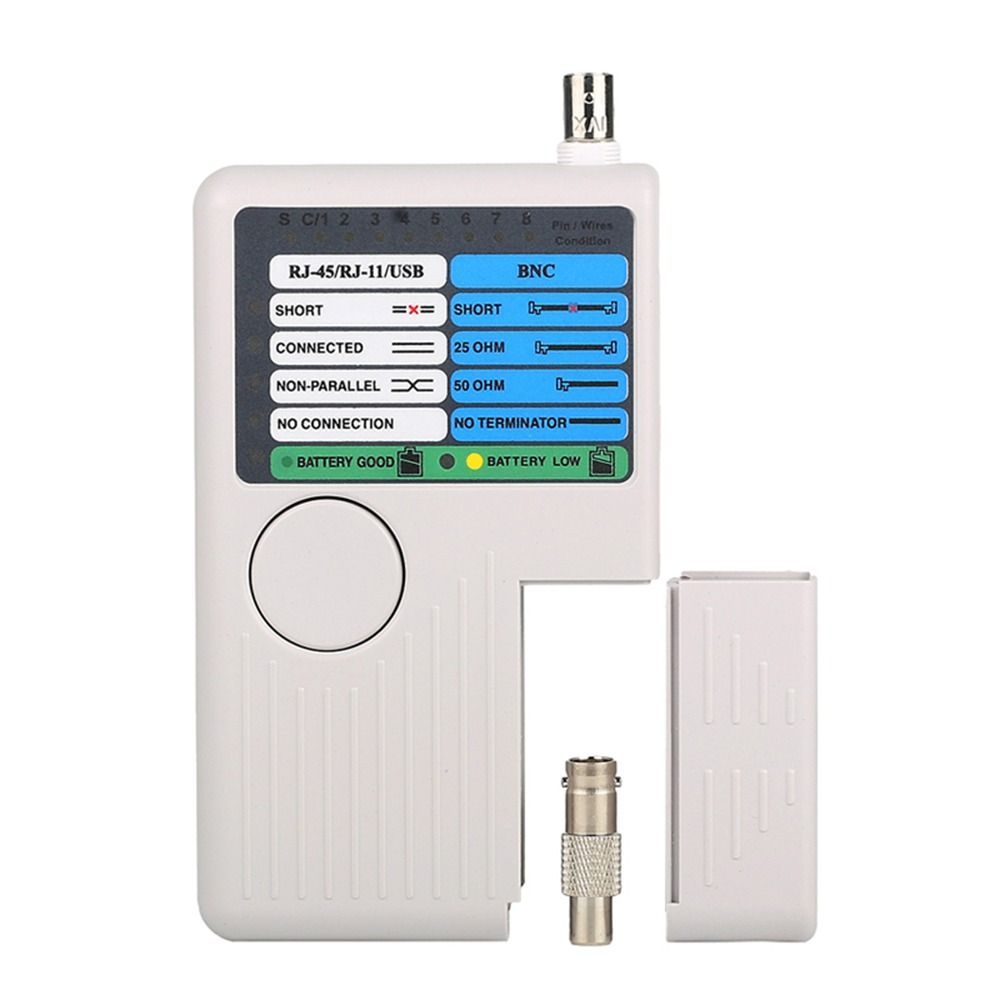 4-in-1 Network Cable Tester Multi-Tester for RJ11 RJ45/Cat5 Cat6/USB BNC LAN/UTP STP LAN