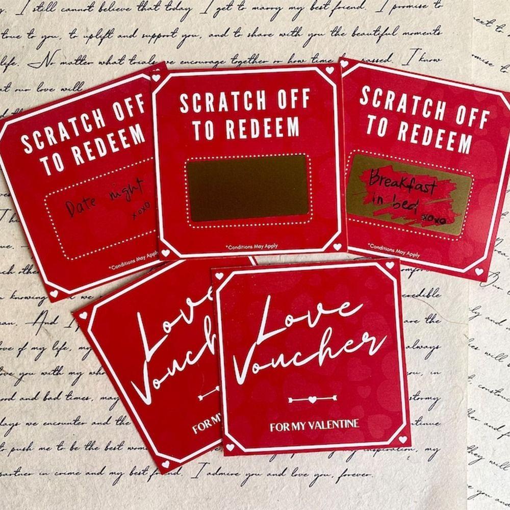 

Поздравительная открытка из скретч-бумаги DYI, новый подарок на День святого Валентина