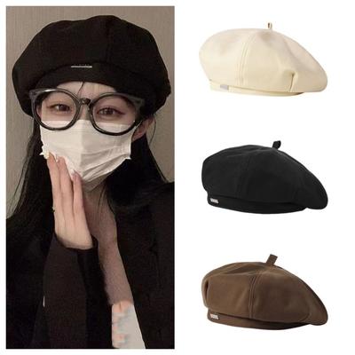 Newsboy Cap Painter Hat Y2K Octagonal Cap Retro Woolen Beret Hat  Streetwear