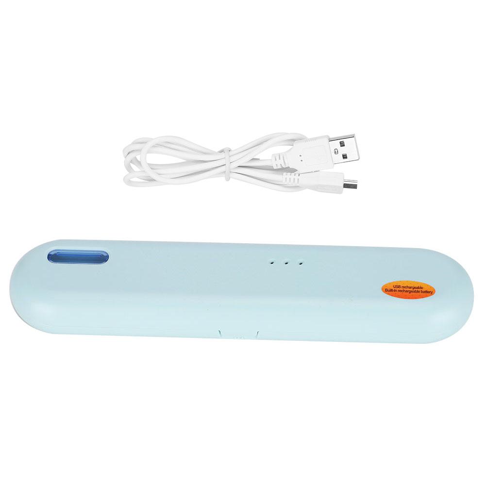 Portable USB UV Toothbrush Sterilizer Box Disinfection Toothbrush Storage HolderBlue