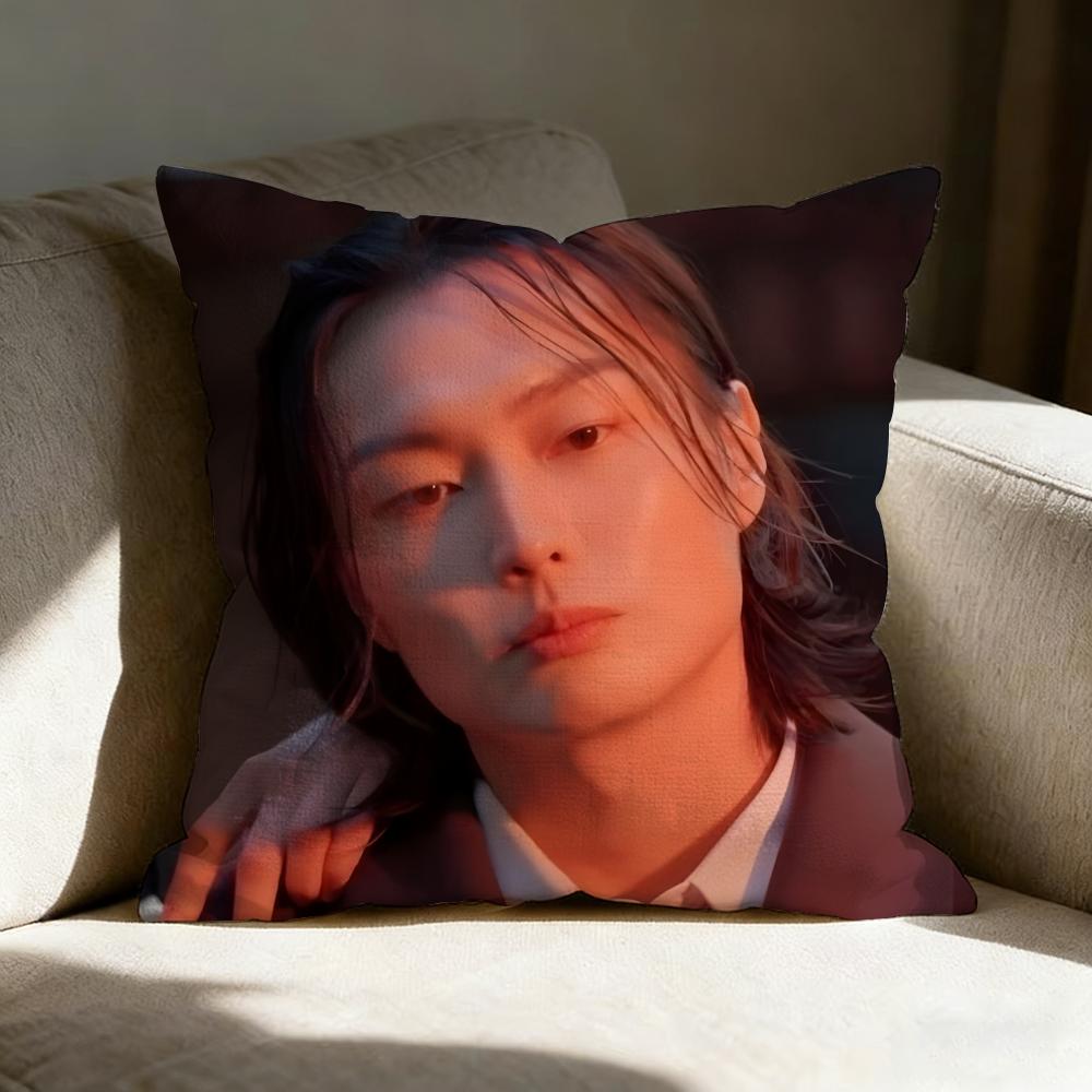 Roh J-Jae-Won Actor Pillow Case Linen Pillow Covers Cover For Couch Living Room Bench Patio Floor Linen Home Decor
