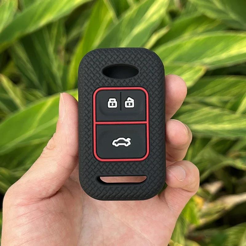 

Rubber Car Key Fob Cover Silicone Protector Case Holder Bag for Chery Tiggo 4 3 GX Arrizo 5 Tiggo 7 8 Key Shell Auto Accessories
