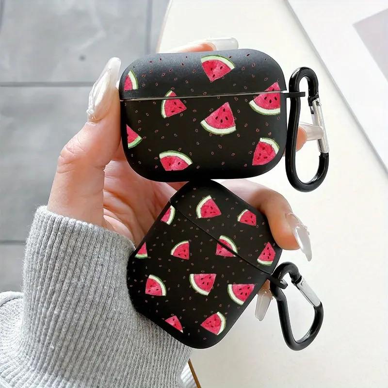 Black Full Screen Watermelon Suitable for AirPods 1/1st Generation Protective Case Apple Pro/1 Wireless Bluetooth Headset Case