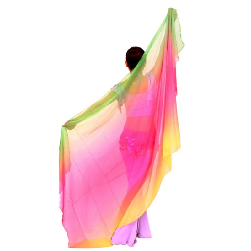 Hand Scarf Belly Dance Costume Outfit Hip Scarf Large Gradient Design for Women Performance Show Carnival Party Dress