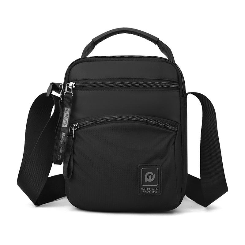 WEPOWER New Men s Outdoor Crossbody Bag Sports and Leisure Men s Shoulder Bag Multifunctional Trend Bag чёрный